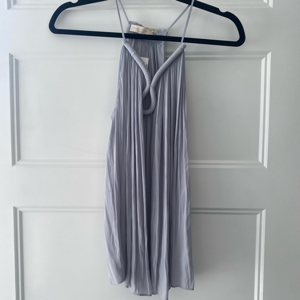 Ramy Brook Gray Silk Top, size XS